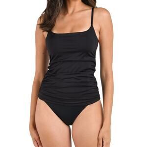 La Blanca Island Goddess Underwire Lingerie Strap Tankini Top Nwot